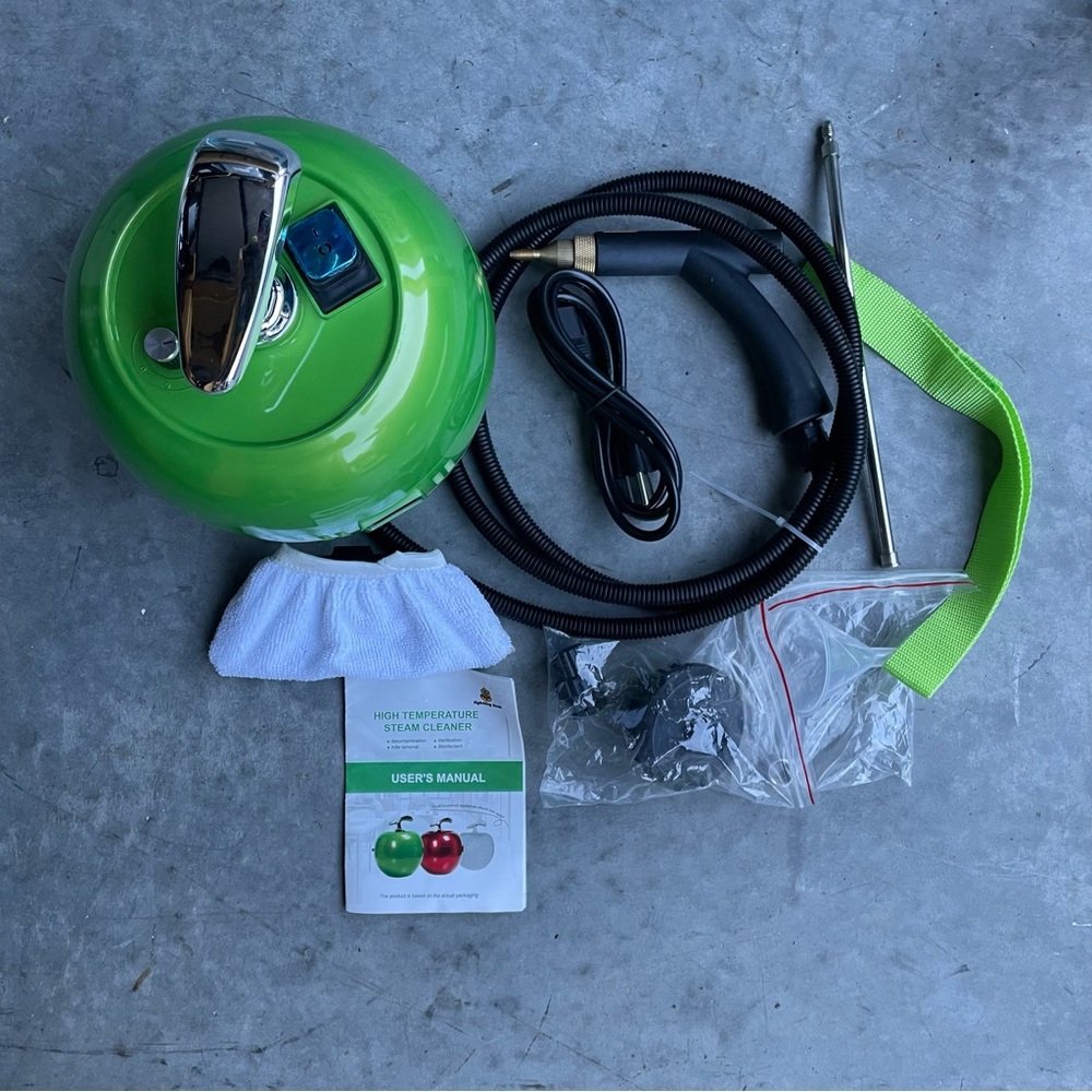 Apple Shape Steam Cleaner Handheld Portable High Pressure Cleaning Kit Viral